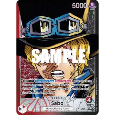 Carte One Piece Sabo V2 OP05-001 L Awakening Of The New Era Neuf EN LorenZone