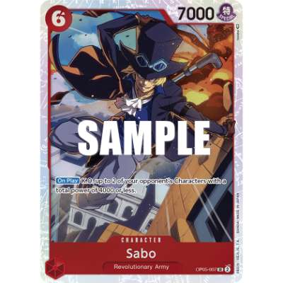 Carte One Piece Sabo V1 OP05-007 SR Awakening Of The New Era Neuf EN LorenZone