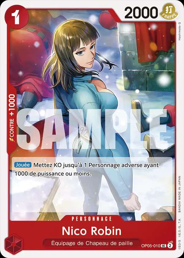 Carte One Piece Nico Robin V1 OP05-010 UC The Best Neuf FR LorenZone