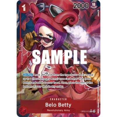 Carte One Piece Belo Betty V2 OP05-015 R Awakening Of The New Era Neuf EN LorenZone