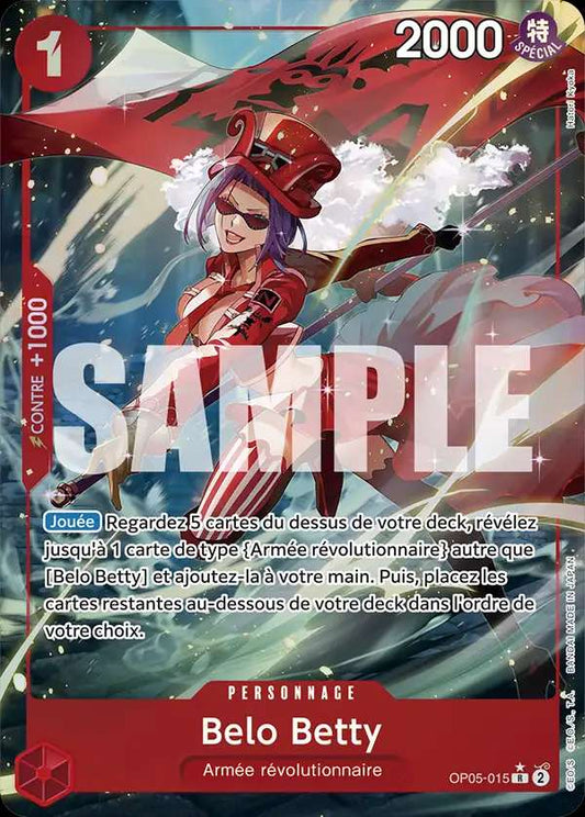 Carte One Piece Belo Betty V3 OP05-015 R The Best Neuf FR LorenZone