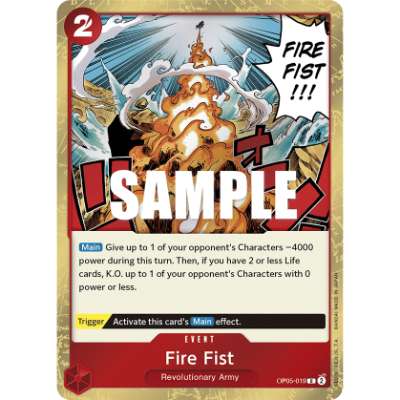 Carte One Piece Fire Fist OP05-019 R Awakening Of The New Era Neuf EN LorenZone