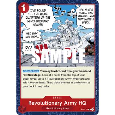 Carte One Piece Revolutionary Army HQ OP05-021 UC Awakening Of The New Era Neuf EN LorenZone