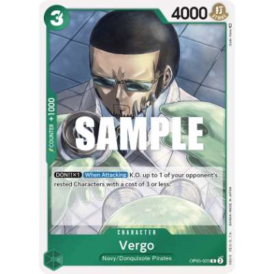 Carte One Piece Vergo OP05-023 R Awakening Of The New Era Neuf EN LorenZone