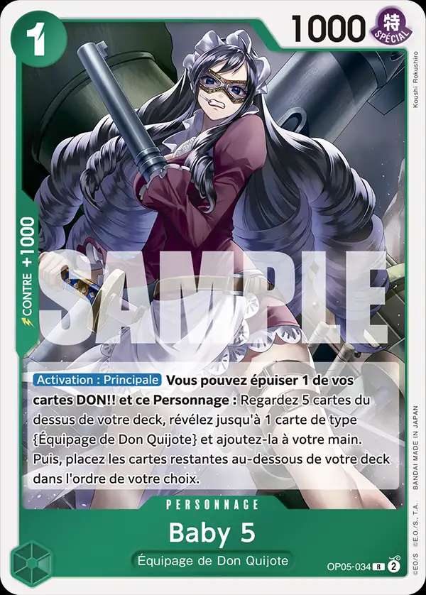 Carte One Piece Baby 5 V1 OP05-034 R The Best Neuf FR LorenZone