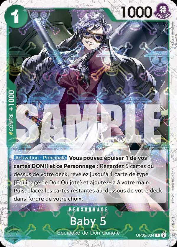 Carte One Piece Baby 5 V2 OP05-034 R The Best Neuf FR LorenZone