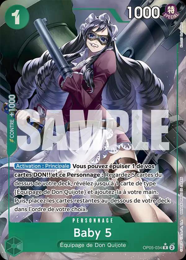 Carte One Piece Baby 5 V3 OP05-034 R The Best Neuf FR LorenZone