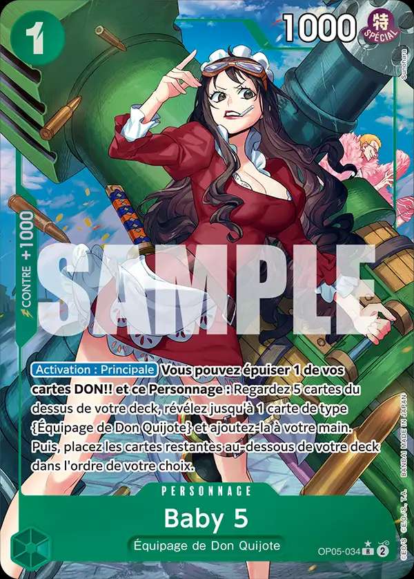 Carte One Piece Baby 5 V4 OP05-034 R The Best Neuf FR LorenZone