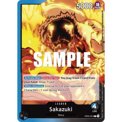 Carte One Piece Sakazuki V1 OP05-041 L Awakening Of The New Era Neuf EN LorenZone