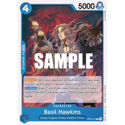 Carte One Piece Basil Hawkins OP05-047 C Awakening Of The New Era Neuf EN LorenZone