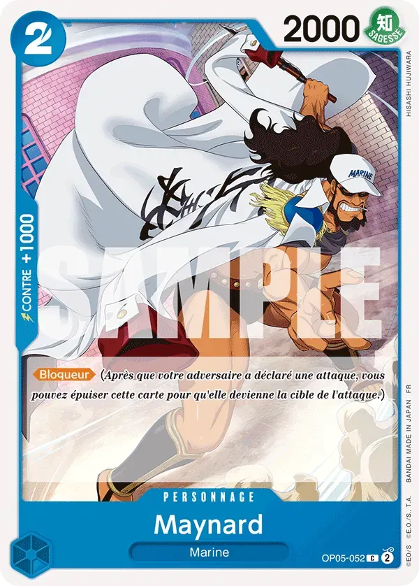 Carte One Piece Maynard V1 - PRB02 - FR OP05-052 Commune The Best Vol.2 Neuf FR LorenZone