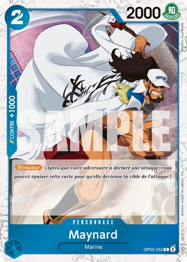 Carte One Piece Maynard V2 - PRB02 - FR OP05-052 Commune Foil The Best Vol.2 Neuf FR LorenZone