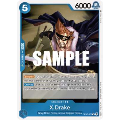Carte One Piece X.Drake V1 OP05-055 R Awakening Of The New Era Neuf EN LorenZone