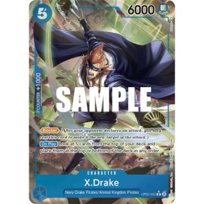 Carte One Piece X.Drake V2 OP05-055 R Awakening Of The New Era Neuf EN LorenZone