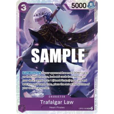 Carte One Piece Trafalgar Law V1 OP05-069 SR Awakening Of The New Era Neuf EN LorenZone