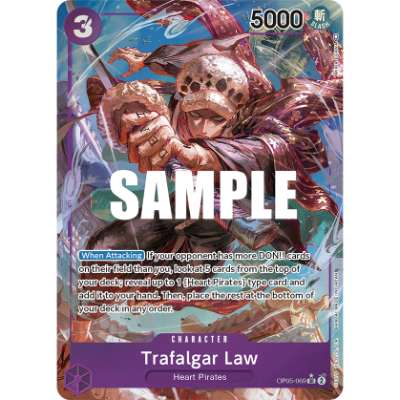 Carte One Piece Trafalgar Law V2 OP05-069 SR Awakening Of The New Era Neuf EN LorenZone