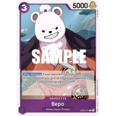 Carte One Piece Bepo OP05-071 R Awakening Of The New Era Neuf EN LorenZone