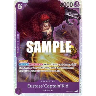 Carte One Piece Eustass Captain Kid V3 OP05-074 SR Awakening Of The New Era Neuf EN LorenZone