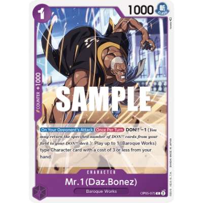 Carte One Piece Mr.1Daz.Bonez OP05-075 C Awakening Of The New Era Neuf EN LorenZone