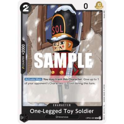 Carte One Piece One-Legged Toy Soldier OP05-081 UC Awakening Of The New Era Neuf EN LorenZone