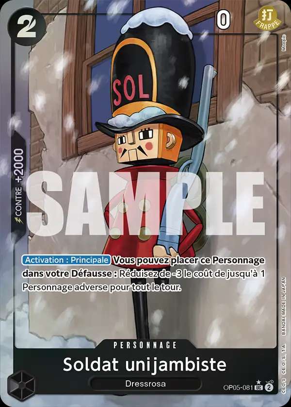 Carte One Piece Soldat unijambiste V3 OP05-081 UC The Best Neuf FR LorenZone