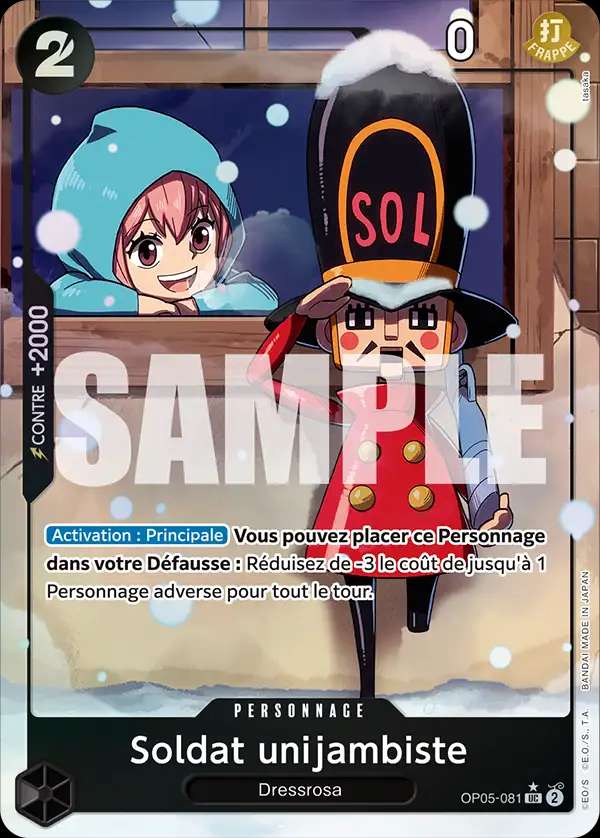 Carte One Piece Soldat unijambiste V4 OP05-081 UC The Best Neuf FR LorenZone