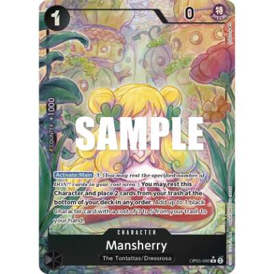 Carte One Piece Mansherry V2 OP05-088 R Awakening Of The New Era Neuf EN LorenZone