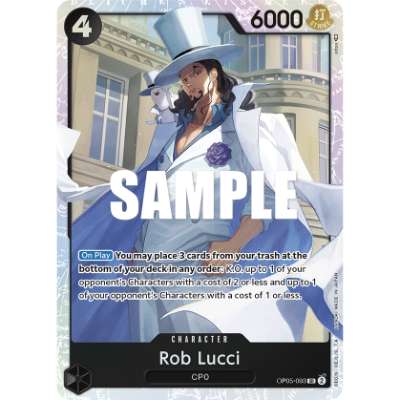 Carte One Piece Rob Lucci V1 OP05-093 SR Awakening Of The New Era Neuf EN LorenZone
