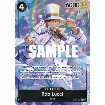 Carte One Piece Rob Lucci V2 OP05-093 SR Awakening Of The New Era Neuf EN LorenZone