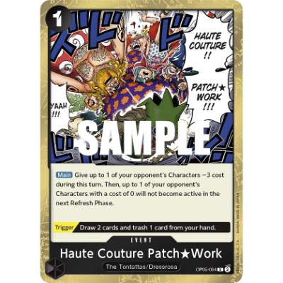 Carte One Piece Haute Couture Patch Work OP05-094 R Awakening Of The New Era Neuf EN LorenZone