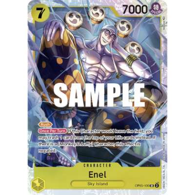 Carte One Piece Enel V1 OP05-100 SR Awakening Of The New Era Neuf EN LorenZone