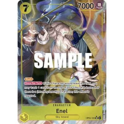 Carte One Piece Enel V2 OP05-100 SR Awakening Of The New Era Neuf EN LorenZone