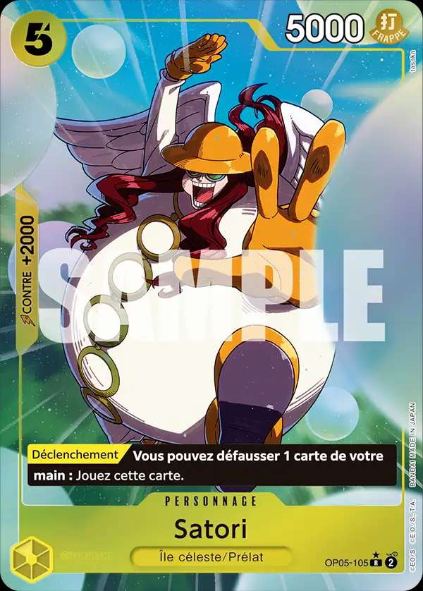 Carte One Piece Satori V4 OP05-105 R The Best Neuf FR LorenZone