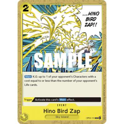 Carte One Piece Hino Bird Zap OP05-116 C Awakening Of The New Era Neuf EN LorenZone