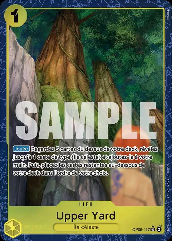 Carte One Piece Upper Yard V4 OP05-117 UC The Best Neuf FR LorenZone