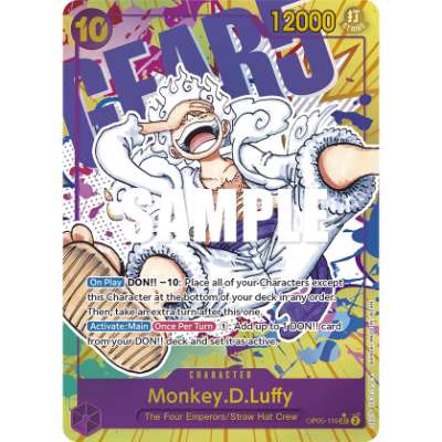 Carte One Piece Monkey.D.Luffy V2 OP05-119 SEC Awakening Of The New Era Neuf EN LorenZone