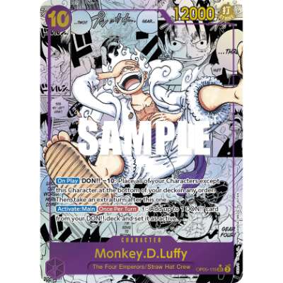 Carte One Piece Monkey.D.Luffy V1 OP05-119 SEC Awakening Of The New Era Neuf EN LorenZone