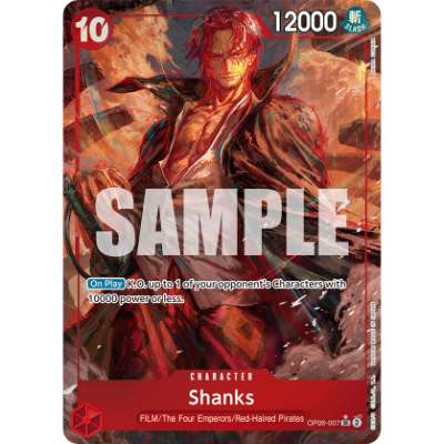 Carte One Piece Shanks V2 OP06-007 SR Wings Of The Captain Neuf EN LorenZone