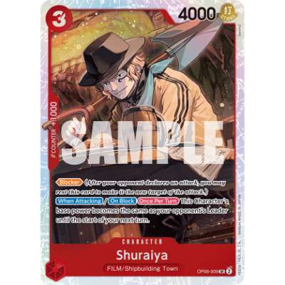 Carte One Piece Shuraiya V1 OP06-009 SR Wings Of The Captain Neuf EN LorenZone