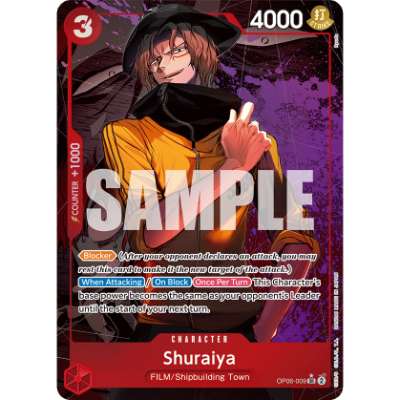 Carte One Piece Shuraiya V2 OP06-009 SR Wings Of The Captain Neuf EN LorenZone