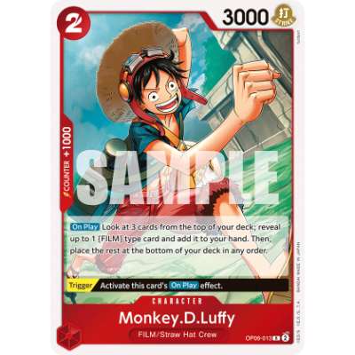 Carte One Piece Monkey.D.Luffy V2 OP06-013 R Wings Of The Captain Neuf EN LorenZone