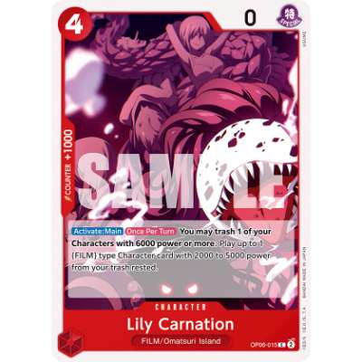 Carte One Piece Lily Carnation OP06-015 C Wings Of The Captain Neuf EN LorenZone