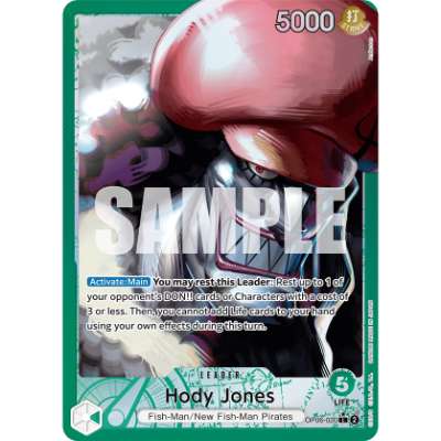 Carte One Piece Hody Jones V2 OP06-020 L Wings Of The Captain Neuf EN LorenZone