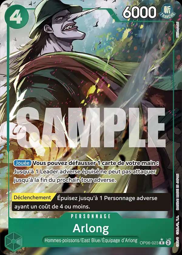 Carte One Piece Arlong V3 OP06-023 R The Best Neuf FR LorenZone