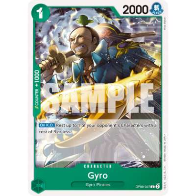 Carte One Piece Gyro OP06-027 C Wings Of The Captain Neuf EN LorenZone
