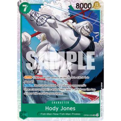 Carte One Piece Hody Jones V1 OP06-035 SR Wings Of The Captain Neuf EN LorenZone