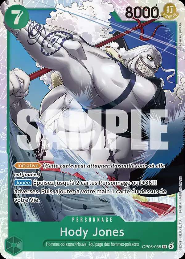 Carte One Piece Hody Jones V1 OP06-035 SR The Best Neuf FR LorenZone
