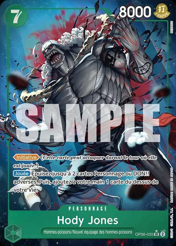 Carte One Piece Hody Jones V2 OP06-035 SR The Best Neuf FR LorenZone