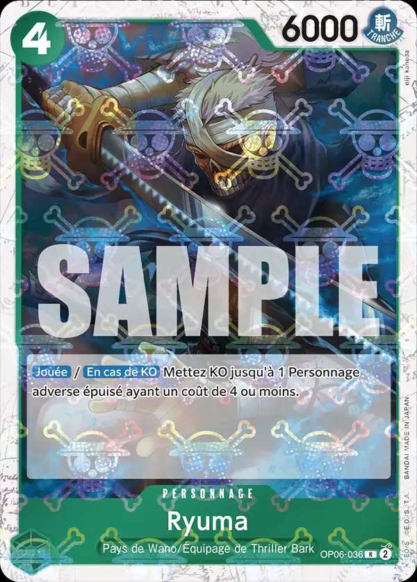 Carte One Piece Ryuma V2 OP06-036 R The Best Neuf FR LorenZone