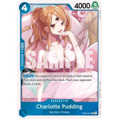 Carte One Piece Charlotte Pudding OP06-047 R Wings Of The Captain Neuf EN LorenZone